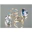 14k Gold Leverback Earrings, Neptune Garden Topaz, E221