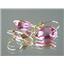 14k Gold Leverback Earrings, Pure Pink Topaz, E221