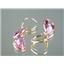 14k Gold Leverback Earrings, Pure Pink Topaz, E221
