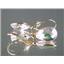 14k Gold Leverback Earrings, Mercury Mist Topaz, E221