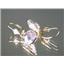14k Gold Leverback Earrings, Mercury Mist Topaz, E221