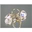 14k Gold Leverback Earrings, Mercury Mist Topaz, E221