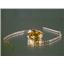 14k Gold Threader Earrings, Citrine, E005