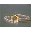 14k Gold Threader Earrings, Citrine, E005