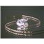 14k Gold Threader Earrings, Cubic Zirconia, E005