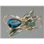 14k Gold Leverback Earrings, Paraiba Topaz, E221