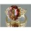 10K, 14K or 18K Gold Ladies Ring, Twilight Fire Topaz, R057