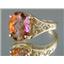 10K, 14K or 18K Gold Ladies Ring, Twilight Fire Topaz, R057