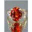 10K, 14K or 18K Gold Ladies Ring, Created Padparadscha Sapphire, R123