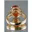 10K, 14K or 18K Gold Ladies Ring, Created Padparadscha Sapphire, R123