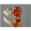 10K, 14K or 18K Gold Ladies Ring, Created Padparadscha Sapphire, R123