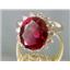 10K, 14K or 18K Gold Ladies Ring, Created Ruby, R283
