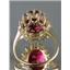 10K, 14K or 18K Gold Ladies Ring, Created Ruby, R283