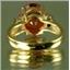 10K, 14K or 18K Gold Ladies Ring, Created Padparadscha Sapphire, R244