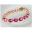 B003, Pure Pink Topaz Gold Bracelet