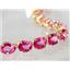 B003, Pure Pink Topaz Gold Bracelet