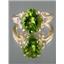10K, 14K or 18K Gold Ladies Ring, Peridot, R136