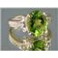 10K, 14K or 18K Gold Ladies Ring, Peridot, R136