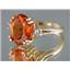 10K, 14K or 18K Gold Ladies Ring, Created Padparadscha Sapphire, R150