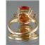 10K, 14K or 18K Gold Ladies Ring, Created Padparadscha Sapphire, R150