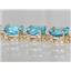 B002, Swiss Blue Topaz Gold Bracelet