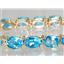 B002, Swiss Blue Topaz Gold Bracelet