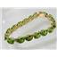 B003, Peridot, Gold Bracelet