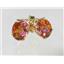 14k Gold Post Earrings, Twilight Fire Topaz, E002