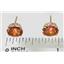 14k Gold Post Earrings, Twilight Fire Topaz, E002