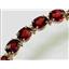 B002, Mozambique Garnet Gold Bracelet