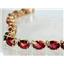 B002, Mozambique Garnet Gold Bracelet