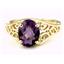10K, 14K or 18K Gold Ladies Ring, Amethyst, R005