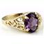 10K, 14K or 18K Gold Ladies Ring, Amethyst, R005