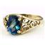 10K, 14K or 18K Gold Ladies Ring, Neptune Garden Topaz, R005