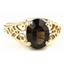 10K, 14K or 18K Gold Ladies Ring, Smoky Quartz, R005