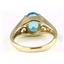 10K, 14K or 18K Gold Ladies Ring, Swiss Blue Topaz, R005