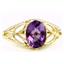 10K, 14K or 18K Gold Ladies Ring, Amethyst, R137