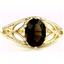 10K, 14K or 18K Gold Ladies Ring, Smoky Quartz, R137