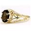 10K, 14K or 18K Gold Ladies Ring, Smoky Quartz, R137