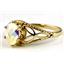 10K, 14K or 18K Gold Ladies Ring, Mercury Mist Topaz, R137