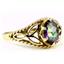 10K, 14K or 18K Gold Ladies Ring, Mystic Fire Topaz, R137