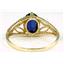 10K, 14K or 18K Gold Ladies Ring, Created Blue Sapphire, R137