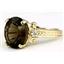 10K, 14K or 18K Gold Ladies Ring, Smoky Quartz (Concave Cut), R136