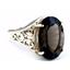 Sterling Silver Ladies Ring, Smoky Quartz, SR049