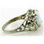 Sterling Silver Ladies Ring, Created White Opal, SR004