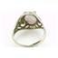Sterling Silver Ladies Ring, Created White Opal, SR004