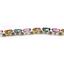 SB003, Multi Mystic, 925 Sterling Silver Bracelet