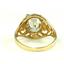 10K, 14K or 18K Gold Ladies Ring, Cubic Zirconia, R004