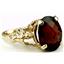 10K, 14K or 18K Gold Angel Ring, Mozambique Garnet, R154