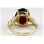 10K, 14K or 18K Gold Angel Ring, Mozambique Garnet, R154